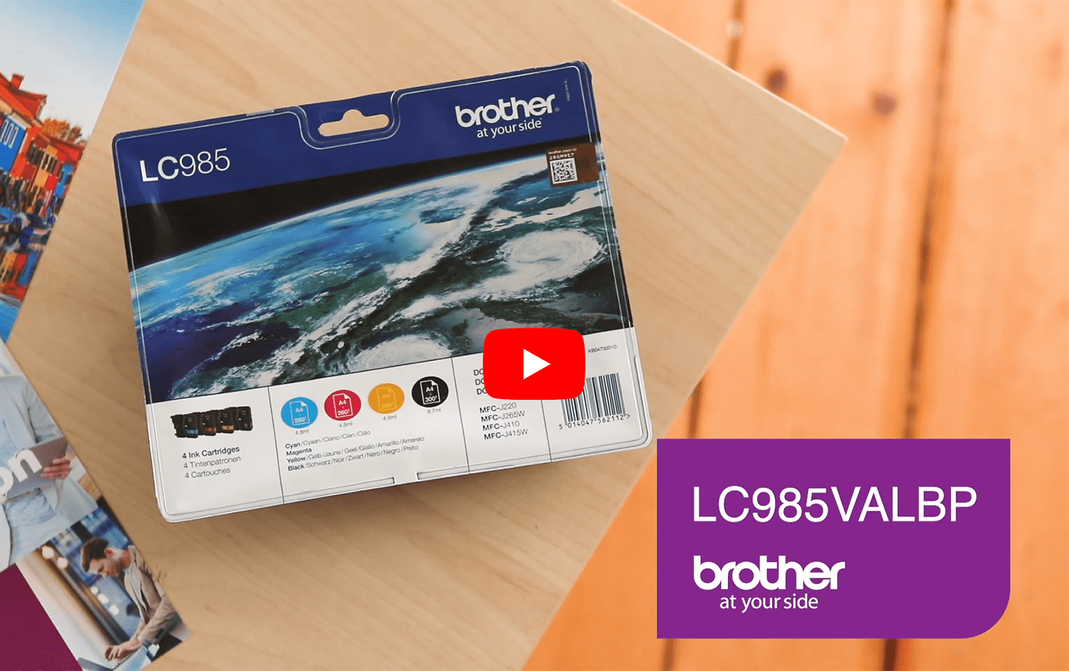Genuine Brother LC985VALBP Ink Cartridge Multipack  6